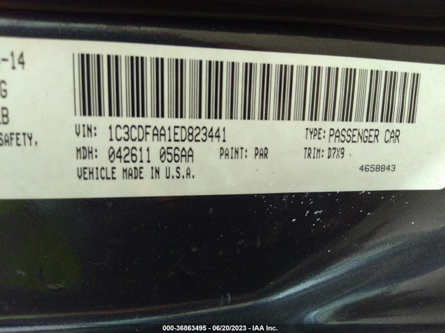 Dodge DART SE 2014 1C3CDFAA1ED823441 Image 15