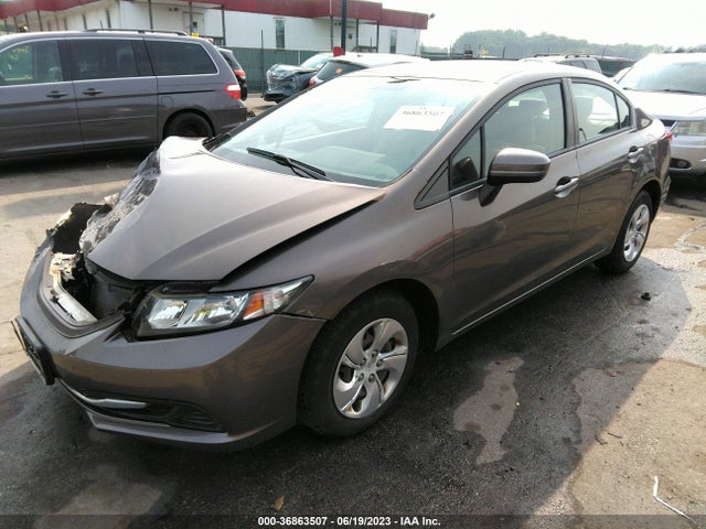 Honda Civic Sedan Lx 2014 2HGFB2F57EH524995 Image 2