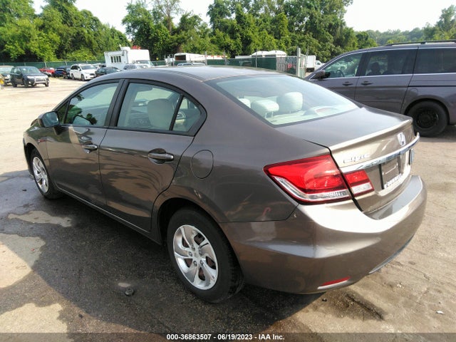 Honda Civic Sedan Lx 2014 2HGFB2F57EH524995 Image 3