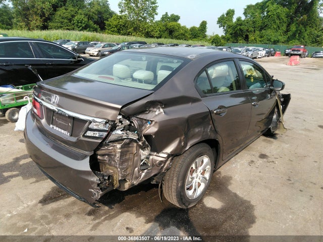 Honda Civic Sedan Lx 2014 2HGFB2F57EH524995 Image 4