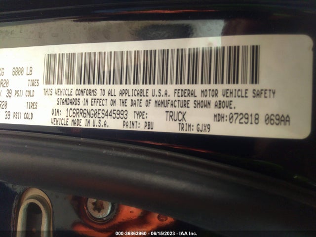 1C6RR6NG0ES445993 RAM 1500 Laramie