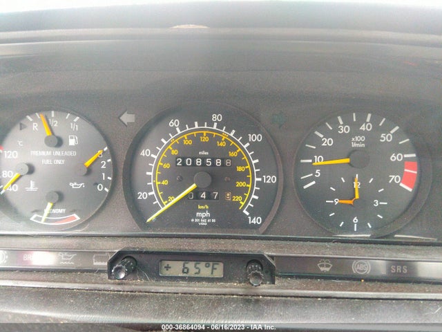 1989 MERCEDES-BENZ 190 E 2.6 VIN: WDBDA29D3KF585591