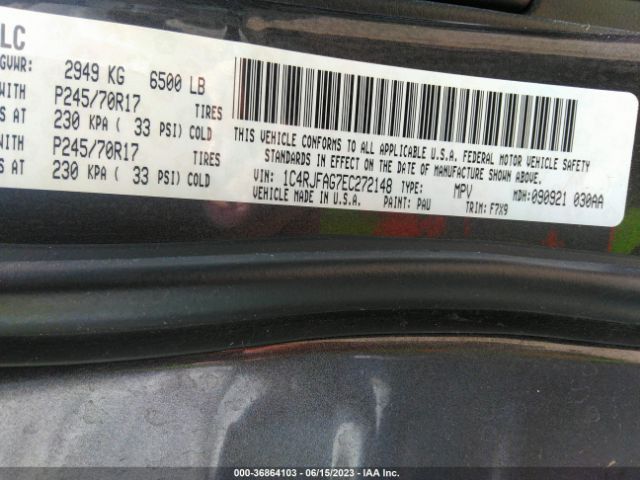 1C4RJFAG7EC272148 Jeep Grand Cherokee Laredo