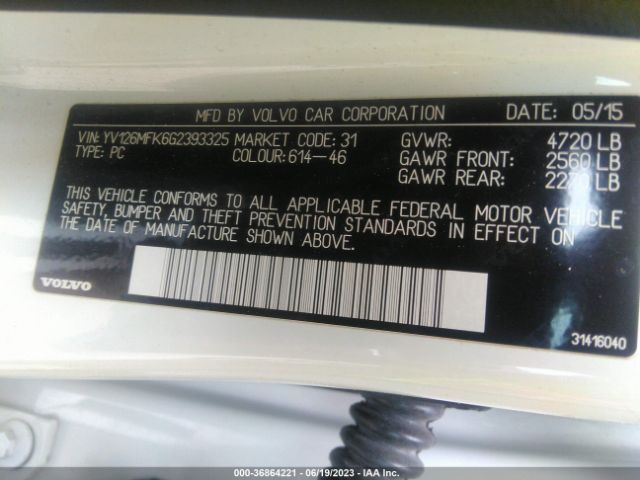 YV126MFK6G2393325 Volvo S60 T5 Drive-e Premier