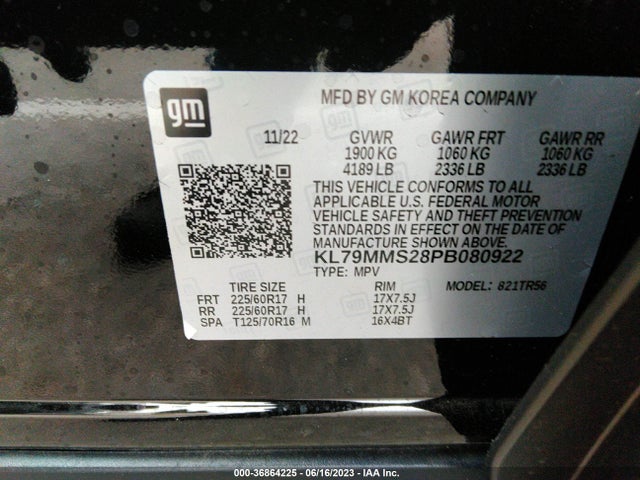 Chevrolet Trailblazer Ls 2023 KL79MMS28PB080922 Image 9