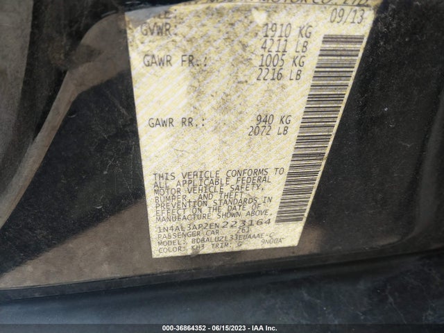 Nissan Altima 2.5 Sv 2014 1N4AL3AP2EN223164 Image 10