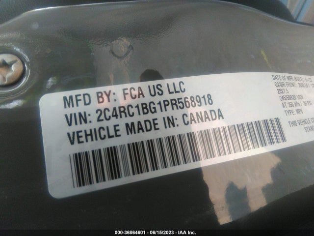 2C4RC1BG1PR568918 Chrysler Pacifica Touring L