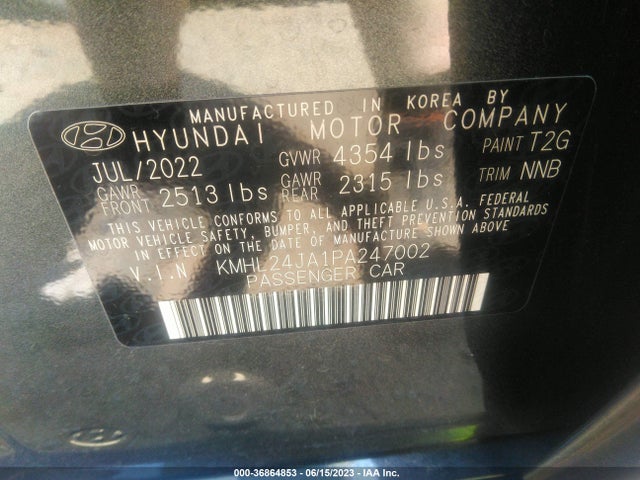 Hyundai SONATA SE 2023 KMHL24JA1PA247002 Image 15
