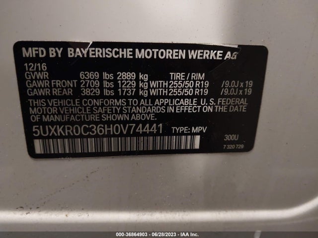 5UXKR0C36H0V74441 BMW X5 Xdrive35i
