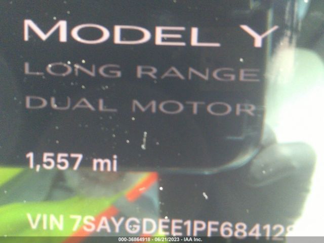 7SAYGDEE1PF684128 Tesla Model Y Long Range