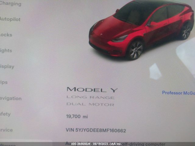 Tesla Model Y Long Range 2021 5YJYGDEE8MF160662 Image 15