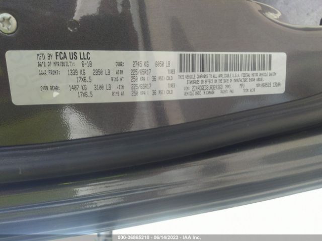 2C4RDGEG8JR324363 Dodge Grand Caravan Gt