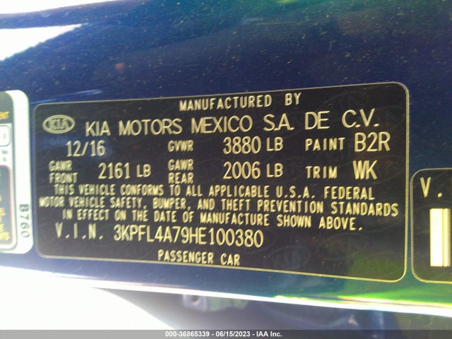 KIA mpi nu 2017 3KPFL4A79HE100380 Image 21