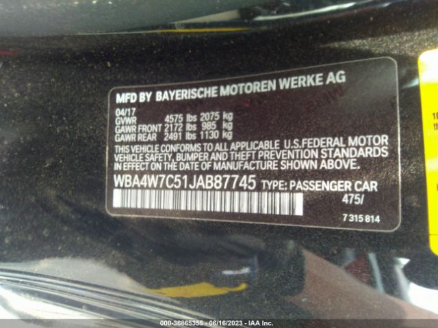 WBA4W7C51JAB87745 BMW 4 Series 440i