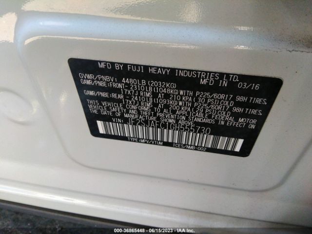 JF2SJAFC1GH555730 Subaru Forester 2.5i Premium