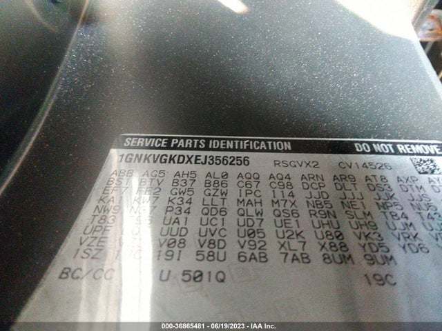 Chevrolet Traverse Lt 2014 1GNKVGKDXEJ356256 Image 10