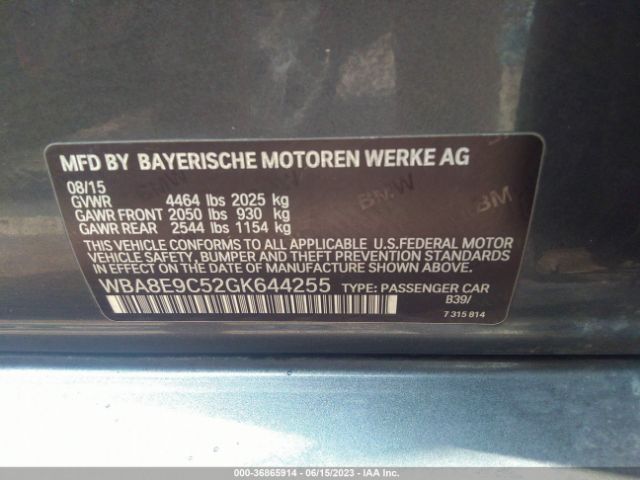 WBA8E9C52GK644255 BMW 3 Series 328i