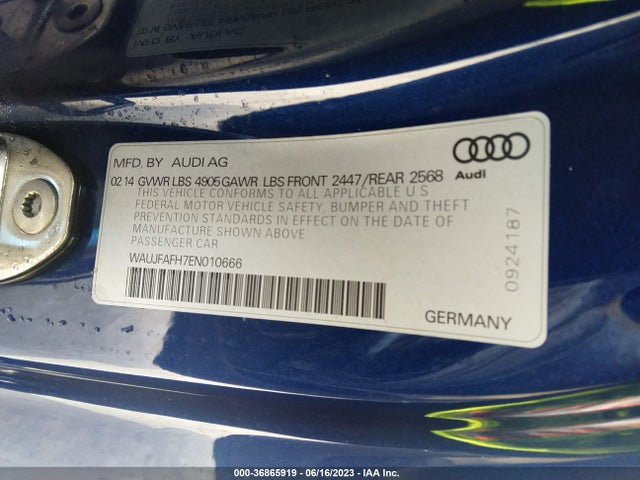 WAUJFAFH7EN010666 Audi A5 Premium Plus