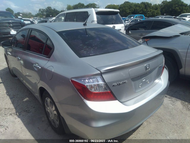 2012 HONDA CIVIC HYBRID VIN: JHMFB4F20CS005565