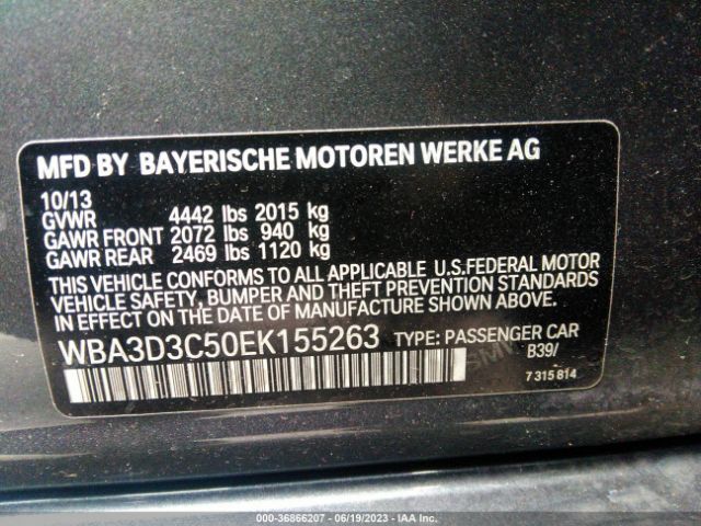 WBA3D3C50EK155263 BMW 3 Series 328d