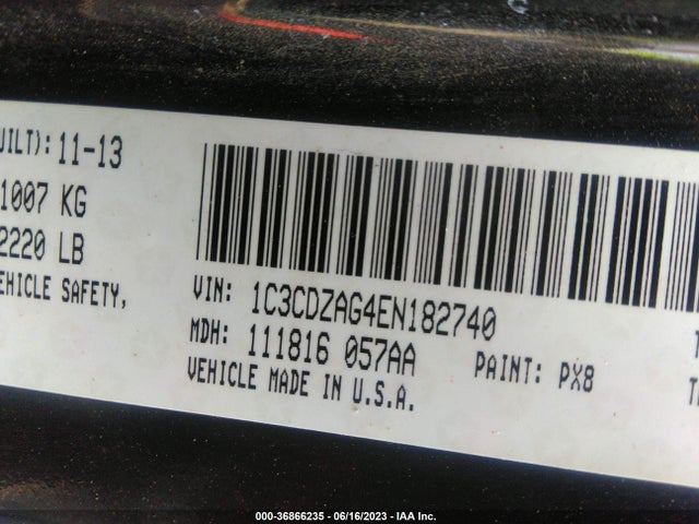 Dodge AVENGER SE 2014 1C3CDZAG4EN182740 Image 15