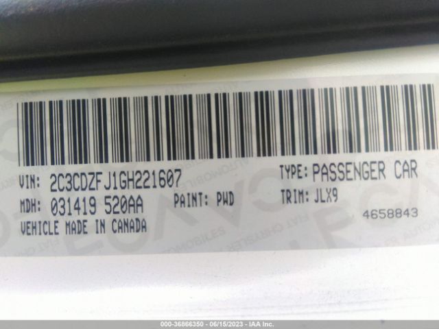 2C3CDZFJ1GH221607 Dodge Challenger R/t Scat Pack
