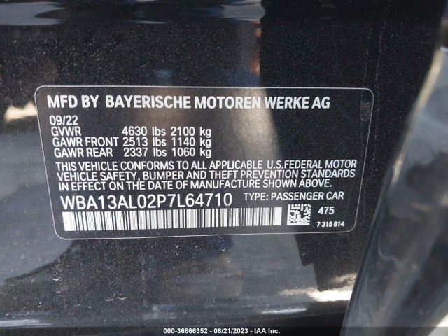 BMW 2 Series M235i Xdrive 2023 аукцион фото