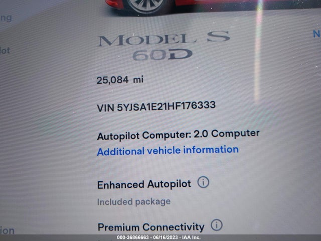 5YJSA1E21HF176333 Tesla Model S 100d/90d/75d/60d/p100d