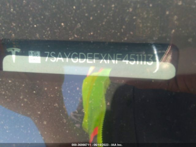 7SAYGDEFXNF451113 Tesla Model Y Performance