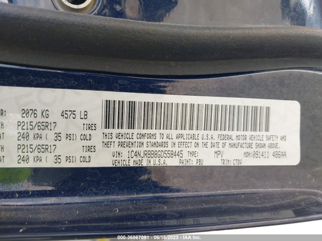 1C4NJRBB8GD558445 Jeep Patriot Sport