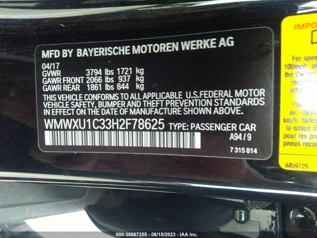 2017 Mini Hardtop, VIN: WMWXU1C33H2F78625