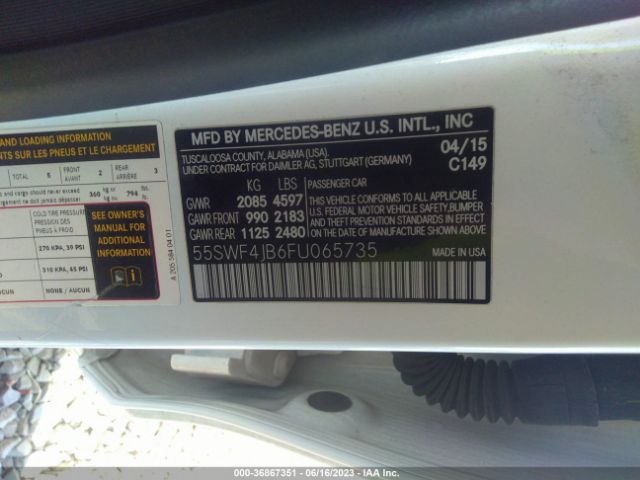 55SWF4JB6FU065735 Mercedes-Benz C-class C 300