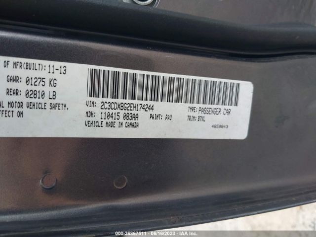 2C3CDXBG2EH174244 Dodge Charger Se