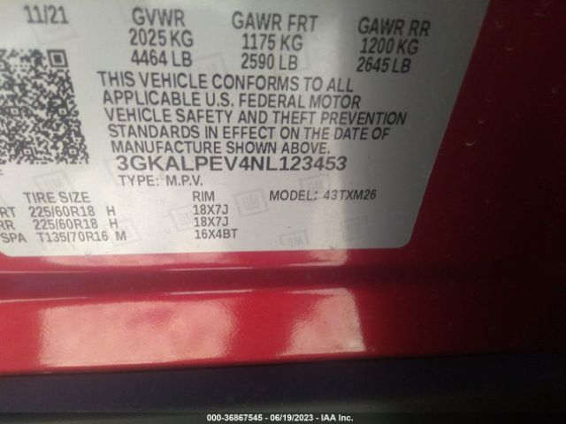 3GKALPEV4NL123453 GMC Terrain Slt