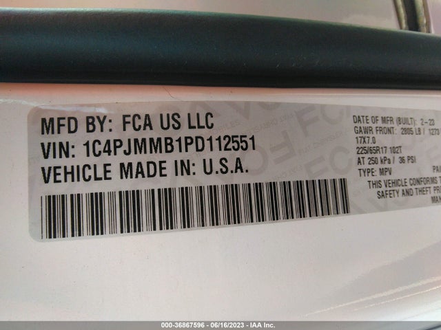 2023 Jeep Cherokee, VIN: 1C4PJMMB1PD112551