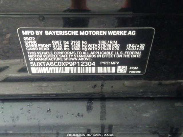 5UXTA6C0XP9P12304 BMW X5 Xdrive45e