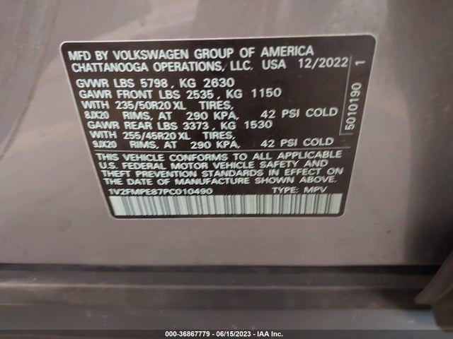 1V2FMPE87PC010490 Volkswagen ID.4 PRO S