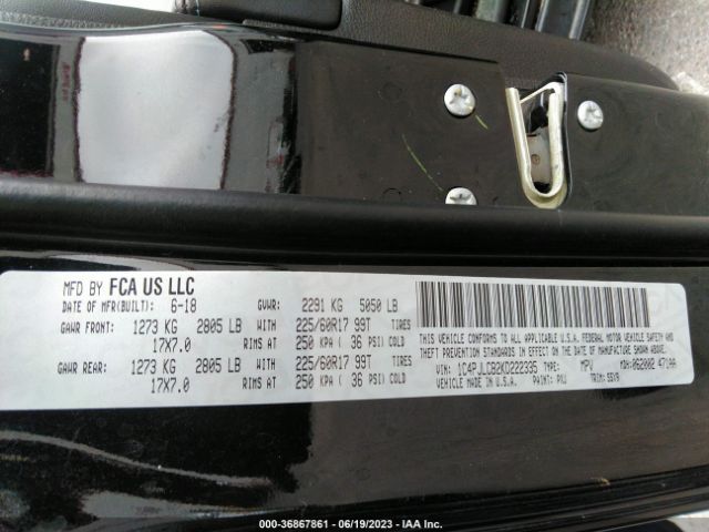 1C4PJLCB2KD222335 Jeep Cherokee Latitude