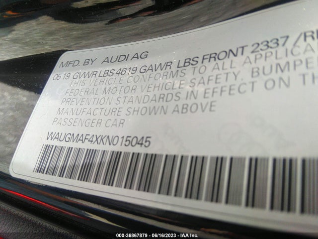 WAUGMAF4XKN015045 Audi A4 Premium/titanium Premium