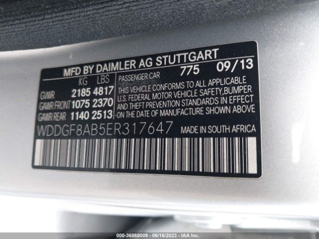 WDDGF8AB5ER317647 Mercedes-Benz C-class C 300