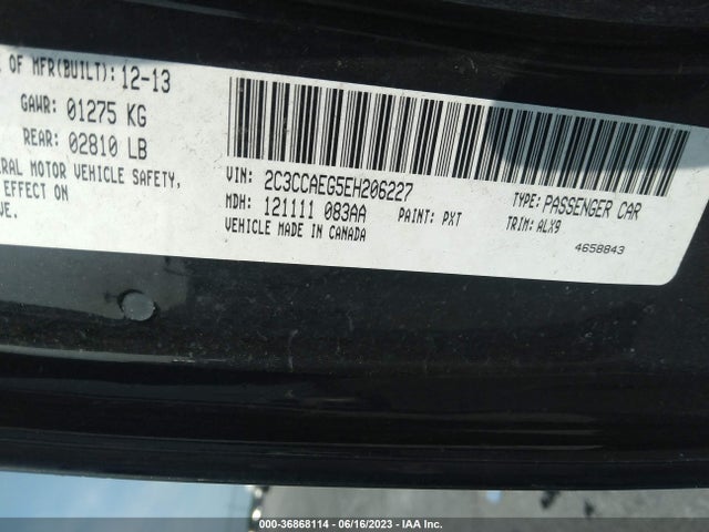 2C3CCAEG5EH206227 Chrysler 300 300c