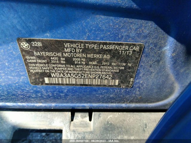 WBA3A5G52ENP27642 BMW 3 Series 328i