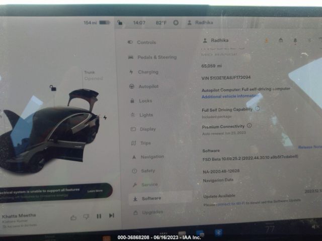 Tesla Model 3 Range Battery 2018 5YJ3E1EA8JF173094 Image 8
