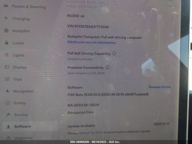 Tesla Model 3 Range Battery 2018 5YJ3E1EA8JF173094 Image 14