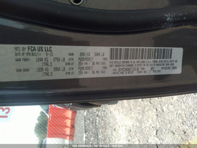 3C4PDDBG8GT125135 Dodge Journey Sxt