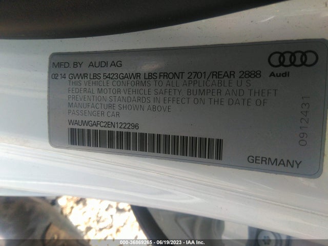 WAUWGAFC2EN122296 Audi A7 3.0 Premium Plus