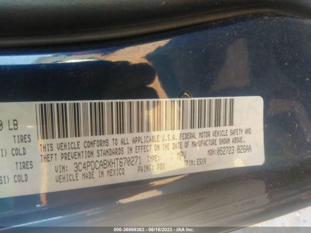 3C4PDCABXHT670271 Dodge JOURNEY SE
