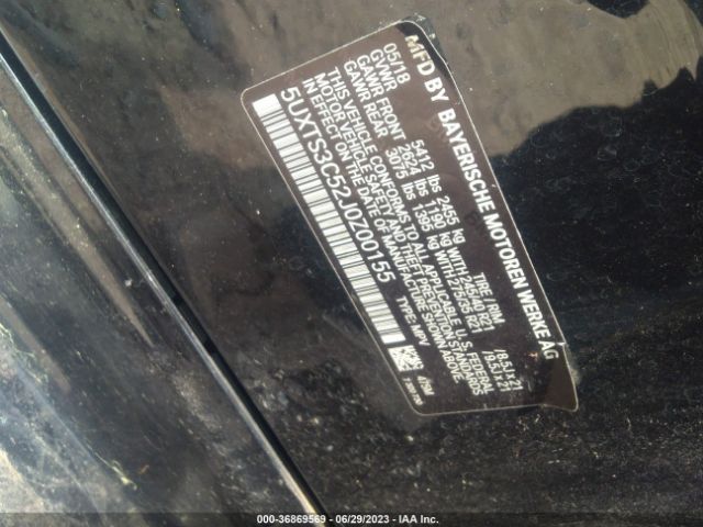 5UXTS3C52J0Z00155 BMW X3 M40i