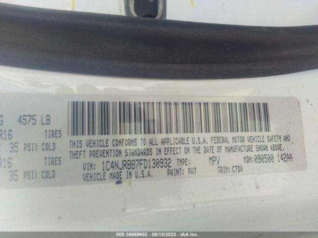 1C4NJRBB7FD130932 Jeep Patriot Sport