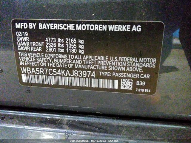 WBA5R7C54KAJ83974 BMW 3 Series 330i Xdrive